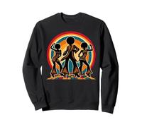 Retro Afro Soul Música Groove Bailando Funky Disco Sudadera