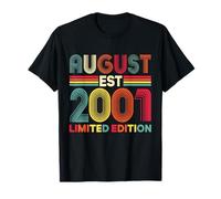 Retro Agosto 2001 Edición Limitada 25 Años 25 Cumpleaños Camiseta