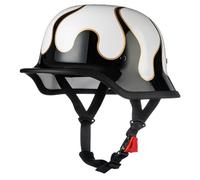Retro Alemán Estilo Cascos Half-Helmet Casco Moto Jet Cascos Semi Cubierto para Motocicleta, Moto De Estilo Homologado ECE Capacete Motopara Scooter Crucero B,XXL