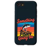 Retro Algo Pescado Pasando Divertido Pesca Broma Pescadores Carcasa para iPhone SE (2020) / 7 / 8