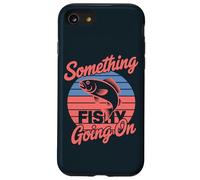 Retro Algo Pescado Pasando Divertidos Pescadores Juegos De Palabras De Pesca Carcasa para iPhone SE (2020) / 7 / 8