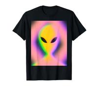 Retro Alien Aura Psychedelic Rainbow Aesthetic Cryptozoology Camiseta