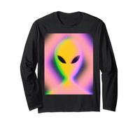Retro Alien Aura Psychedelic Rainbow Aesthetic Cryptozoology Manga Larga