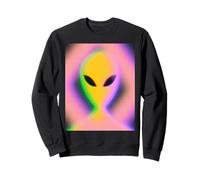 Retro Alien Aura Psychedelic Rainbow Aesthetic Cryptozoology Sudadera