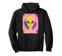 Retro Alien Aura Psychedelic Rainbow Aesthetic Cryptozoology Sudadera con Capucha