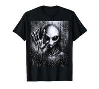 Retro Alien Encounter UFO Conspiracy Sci-Fi Horror Graphic Camiseta