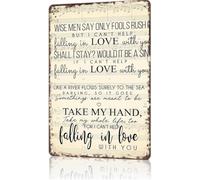 Retro Aluminum Tin Sign Timeless Romance Saying Poster for Living Room Man Cave Reading Nook Decor 8 X 12 in