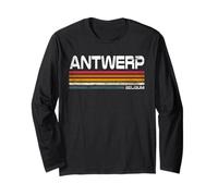 Retro Amberes Bélgica City Pride Amberes Vintage Manga Larga
