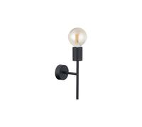 Retro Aplique Negro Metal H: 27cm para E27 Wandleuchte Joven Permanecer