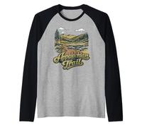 Retro Appalachian Trail Vintage Style 80s National Park Camiseta Manga Raglan