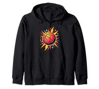 Retro Arcade Basketball Canasta Aro Jugador Sudadera con Capucha