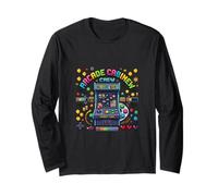 Retro Arcade Crew Pixel Gaming Comunidad Manga Larga