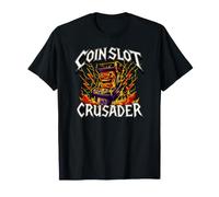 Retro Arcade Gamer Coinslot Crusader Camiseta