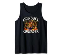 Retro Arcade Gamer Coinslot Crusader Camiseta sin Mangas