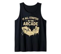 Retro Arcade Gamer Humor Nostálgico Video Juego Terapia Broma Camiseta sin Mangas