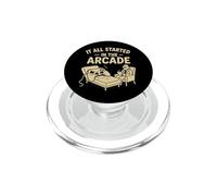 Retro Arcade Gamer Humor Nostálgico Video Juego Terapia Broma PopSockets PopGrip para MagSafe