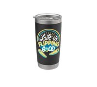 Retro Arcade Pinball - Juego de Arcade Retro 80s Gaming Vaso térmico de acero inoxidable de doble pared