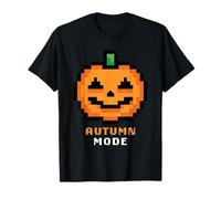 Retro Arcade Pixelated Game Pumpkin - Autumn Mode Camiseta