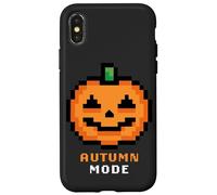 Retro Arcade Pixelated Game Pumpkin - Autumn Mode Carcasa para iPhone X/XS