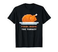 Retro Arcade Pixelated Game Thanksgiving - Final Boss Turkey Camiseta