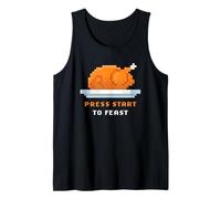 Retro Arcade Pixelated Game Turkey - Press Start to Feast Camiseta sin Mangas