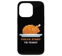Retro Arcade Pixelated Game Turkey - Press Start to Feast Carcasa para iPhone 13 Pro