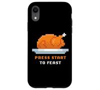 Retro Arcade Pixelated Game Turkey - Press Start to Feast Carcasa para iPhone XR