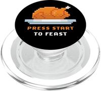Retro Arcade Pixelated Game Turkey - Press Start to Feast PopSockets PopGrip para MagSafe
