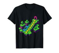 Retro Arcade Pixeles Corredor de la Ciudad 8 bits Paisaje Nite Skyline Camiseta