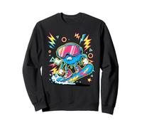 Retro Arcade Snowboard Snowboarding Snowboarder Sudadera