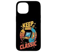 Retro Arcade Vibes - Keep It Classic 80s Gamer Style Carcasa para iPhone 15