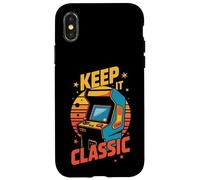 Retro Arcade Vibes - Keep It Classic 80s Gamer Style Carcasa para iPhone X/XS