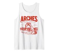 Retro Arches National Park Vintage Style Delicate Arch Camiseta sin Mangas