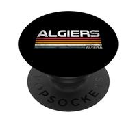 Retro Argel Ropa Argelia Diseño Capital Argelina PopSockets PopGrip Adhesivo