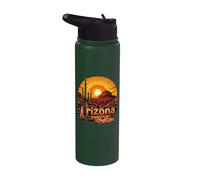 Retro Arizona Home State AZ Desert Sunset Vintage Stainless Steel Insulated Water Bottle