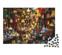 Retro Art Market Jigsaw Puzzles 1000Pc Recycled Material Antique Shop Puzzle for Boy & Girl Divertido Present & Activity for Home Ideal for Child‘s Birthday Gift 70x50cm/1000pcs