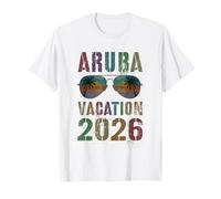 Retro Aruba Vacation 2026 Viaje Vacaciones Coincidencia Camiseta