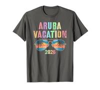 Retro Aruba Vacation 2026 Viaje Vacaciones Coincidencia Camiseta
