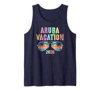 Retro Aruba Vacation 2026 Viaje Vacaciones Coincidencia Camiseta sin Mangas