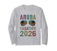 Retro Aruba Vacation 2026 Viaje Vacaciones Coincidencia Manga Larga