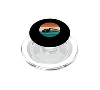 Retro Atardecer De Alta Velocidad Bala Tren Railfan PopSockets PopGrip para MagSafe