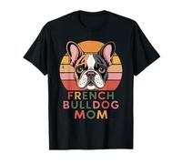Retro Atardecer French Bulldog Mom Frenchie Francés Camiseta