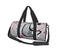 Retro Atomic 1950s Mid Century Bolsa de Viaje de Viaje Plegable para Fin de Semana, Bolsa de Lona para Mujeres y Hombres, Bolsa de Gimnasio Deportiva para la Noche