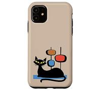 Retro Atomic Age Mid-Century Cat Vintage Space Modern Design Carcasa para iPhone 11