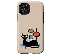 Retro Atomic Age Mid-Century Cat Vintage Space Modern Design Carcasa para iPhone 11 Pro