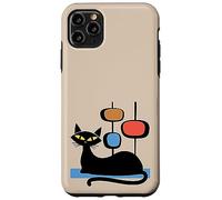 Retro Atomic Age Mid-Century Cat Vintage Space Modern Design Carcasa para iPhone 11 Pro MAX