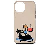 Retro Atomic Age Mid-Century Cat Vintage Space Modern Design Carcasa para iPhone 12 Mini