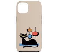 Retro Atomic Age Mid-Century Cat Vintage Space Modern Design Carcasa para iPhone 13