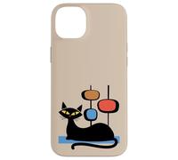 Retro Atomic Age Mid-Century Cat Vintage Space Modern Design Carcasa para iPhone 14 Plus