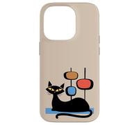 Retro Atomic Age Mid-Century Cat Vintage Space Modern Design Carcasa para iPhone 14 Pro
